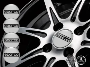 Sparco Rim Stickers for Cars Domed Emblem Edition